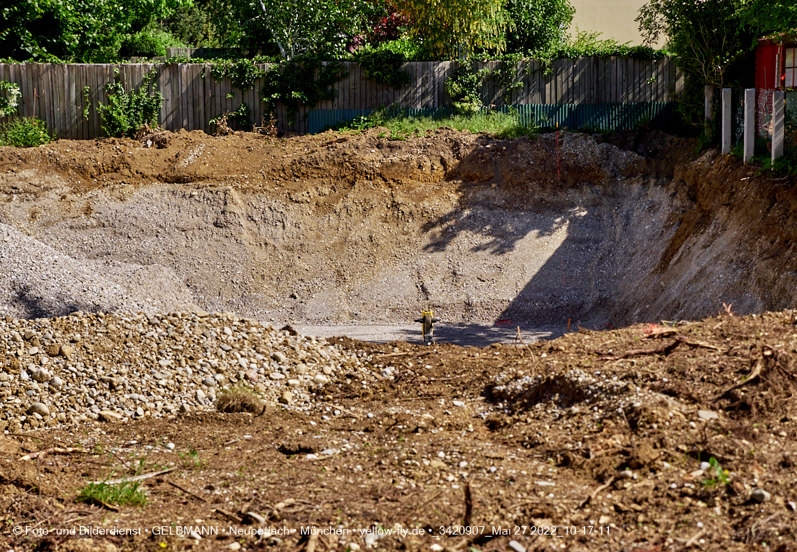 27.05.2022 - Baugrube an der Niederalmstraße 16